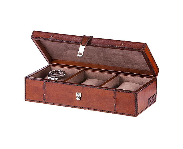 Box na hodinky, Cognac výrobce Balmuir, cena 5 600 Kč Foto: À la Maison, LPK INVEST PRAHA, oficiální zdroj