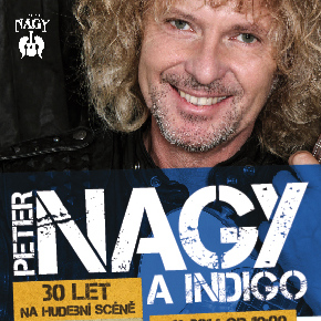 Plakát koncertu Petra Nagye v Divadle Hybernia Oficiální zdroj: Kloboukfilm