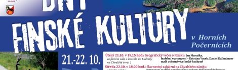 plakát Dny finské kultury Oficiální zdroj: Chvalský zámek