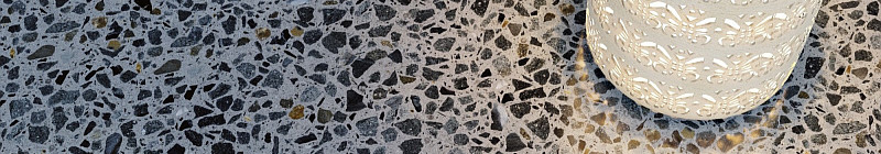 Litá podlaha z cementových potěrů Cemflow Look má nejrůznější vzhled nadý použitým kamenivem Foto: Českomoravský beton, oficiální zdroj