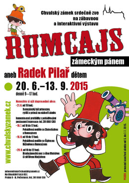 Plakát k výstavě Rumcajs zámeckým pánem Oficiální zdroj: Chvalský zámek