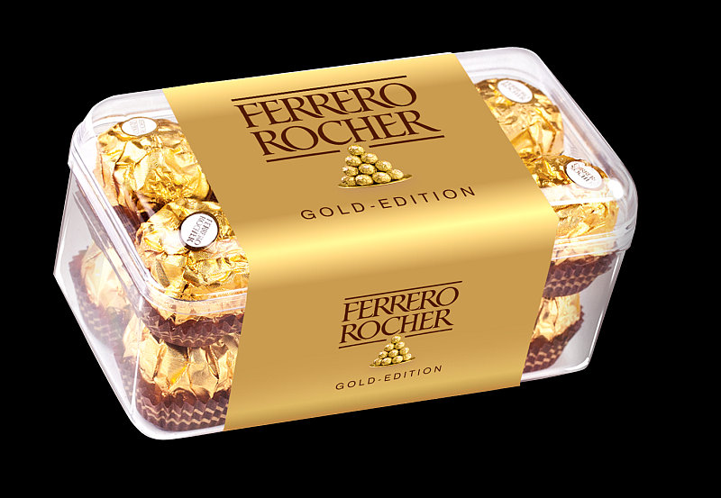 Pralinky pralinkami Ferrero Rocher Gold Edition Foto: Ferrero, oficiální zdroj