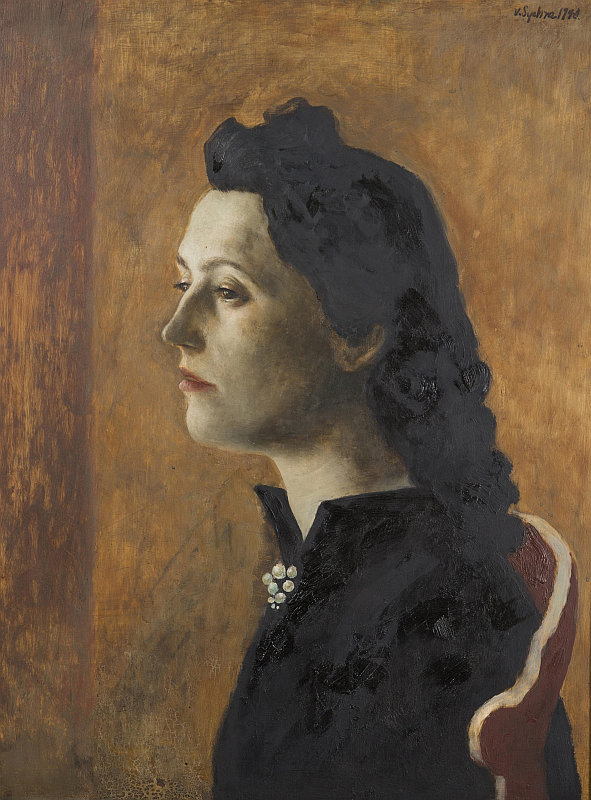 Aukce Dorothea: Vladimír Sychra - Portrét dámy, olej na dřevě, 57 x 44 cm, 1940 Foto: archiv Dorotheum
