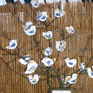 Vánoční výstava - Jiřina Sobíšková - Ptáčci na kolíčkách