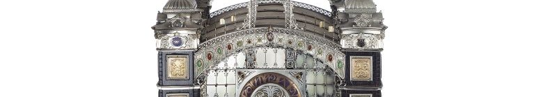Stříbrné hodiny v podobě Průmyslového paláce Foto: UPM, oficiální zdroj