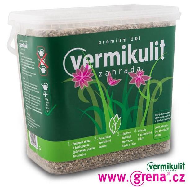 Růstové médium Vermikulit Zahrada pro domácí květiny i zahradu Foto: Grena, oficiální zdroj