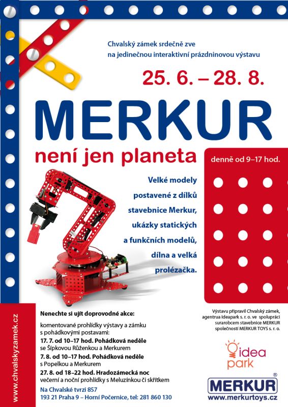 Výstava Merkur - plakát Oficiální zdroj: Chvalský zámek