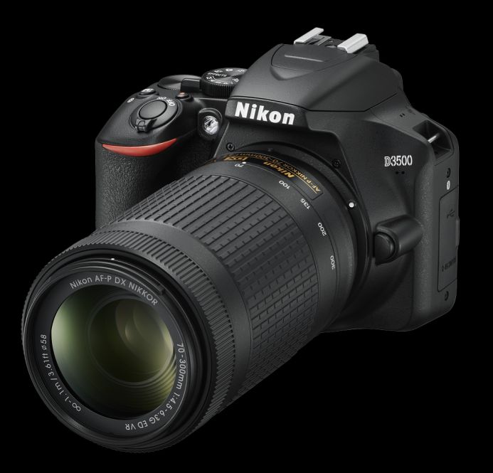 Nikon D3500 splňuje uvedené parametry, navíc se prodává za příznivou cenu od 9 990 Kč. Obrazový snímač formátu DX s 24,2 milionu pixelů dává snímkům bohaté detaily a videosekvence natáčí v rozlišení Full HD – i za nízké hladiny osvětlení.  Foto: Nikon, oficiální zdroj